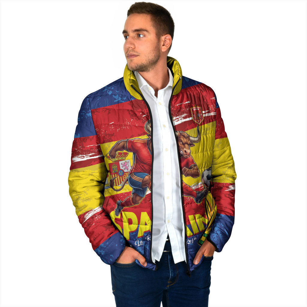 Spain National Football Custom Padded Jacket Spanish Bull Trophy Todos con La Roja