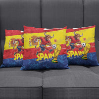 Spain National Football Pillow Cover Spanish Bull Trophy Todos con La Roja
