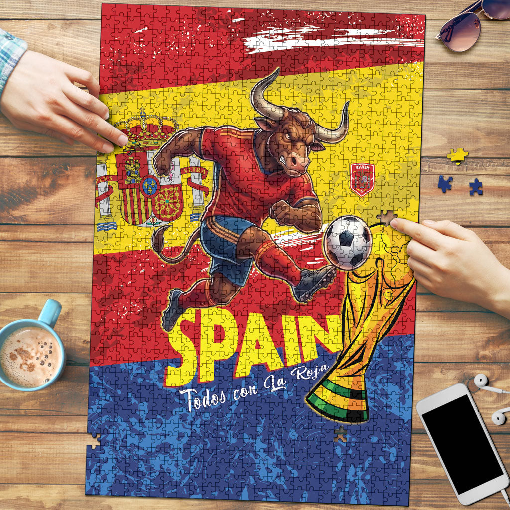 Spain National Football Puzzle Spanish Bull Trophy Todos con La Roja