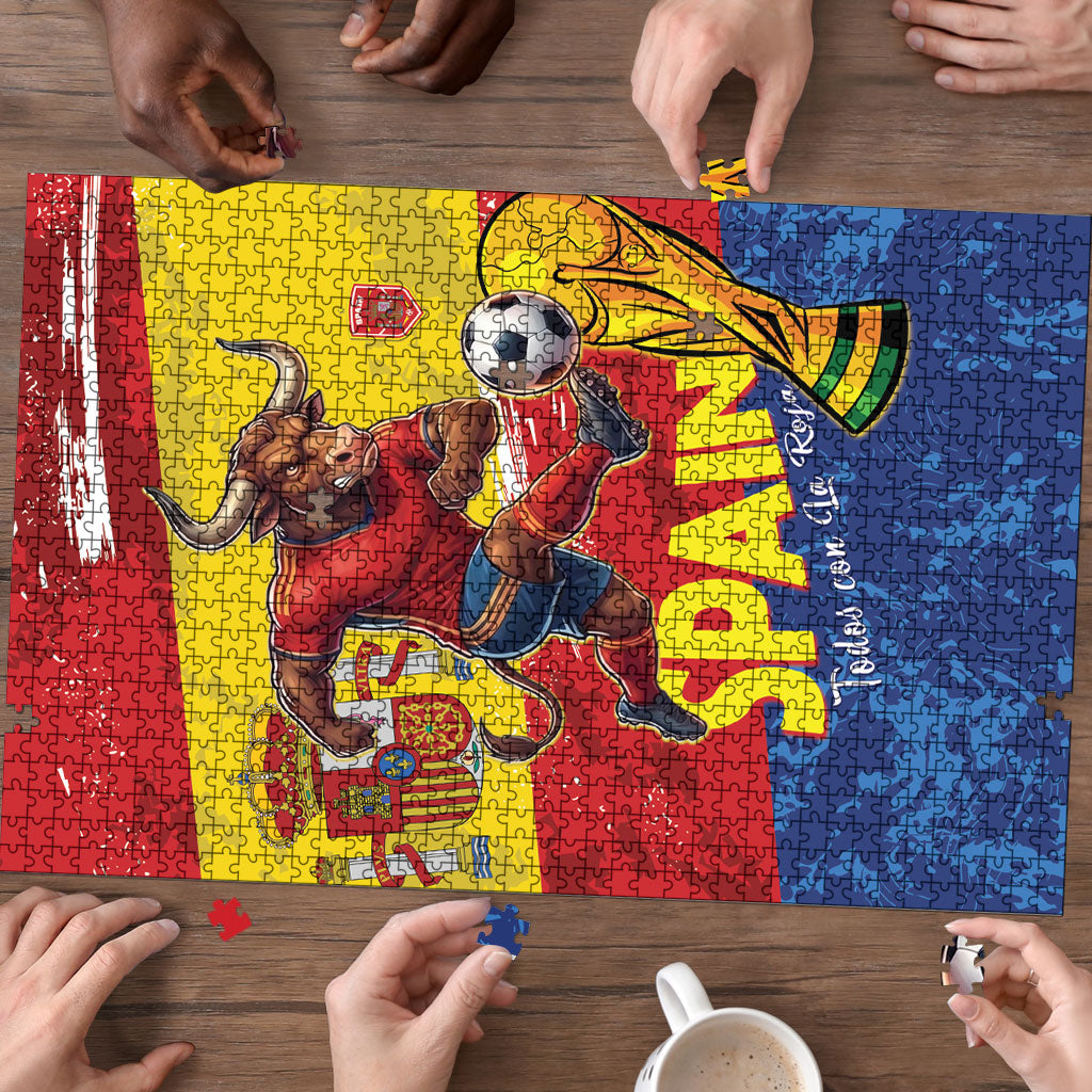 Spain National Football Puzzle Spanish Bull Trophy Todos con La Roja