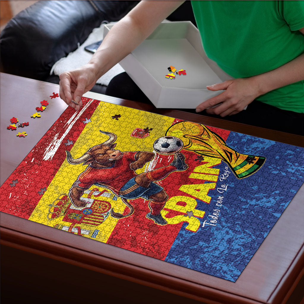 Spain National Football Puzzle Spanish Bull Trophy Todos con La Roja