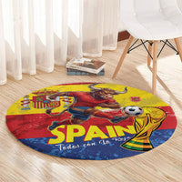 Spain National Football Round Carpet Spanish Bull Trophy Todos con La Roja