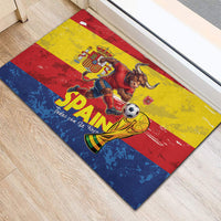 Spain National Football Rubber Doormat Spanish Bull Trophy Todos con La Roja