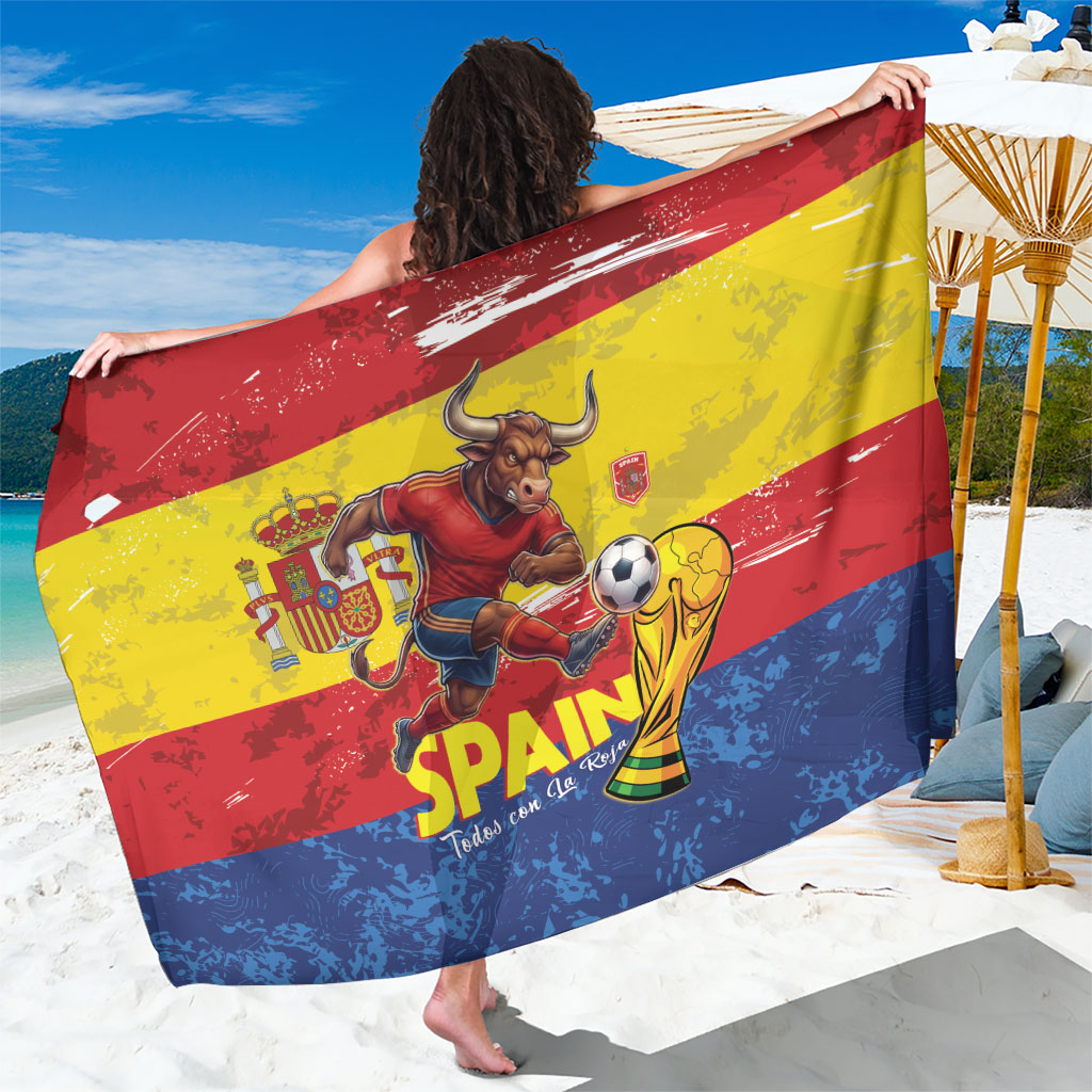 Spain National Football Sarong Spanish Bull Trophy Todos con La Roja