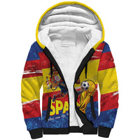 Spain National Football Custom Sherpa Hoodie Spanish Bull Trophy Todos con La Roja