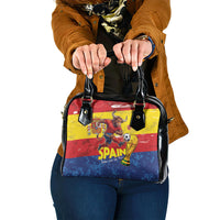 Spain National Football Shoulder Handbag Spanish Bull Trophy Todos con La Roja