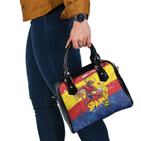 Spain National Football Shoulder Handbag Spanish Bull Trophy Todos con La Roja