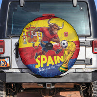 Spain National Football Spare Tire Cover Spanish Bull Trophy Todos con La Roja