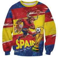 Spain National Football Custom Sweatshirt Spanish Bull Trophy Todos con La Roja
