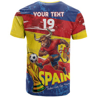 Spain National Football Custom T Shirt Spanish Bull Trophy Todos con La Roja