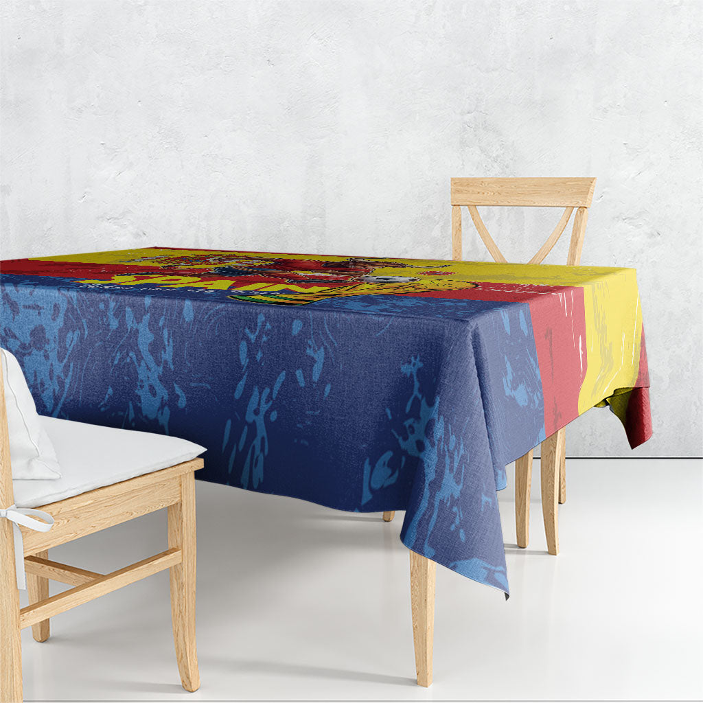 Spain National Football Tablecloth Spanish Bull Trophy Todos con La Roja