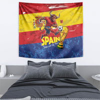 Spain National Football Tapestry Spanish Bull Trophy Todos con La Roja
