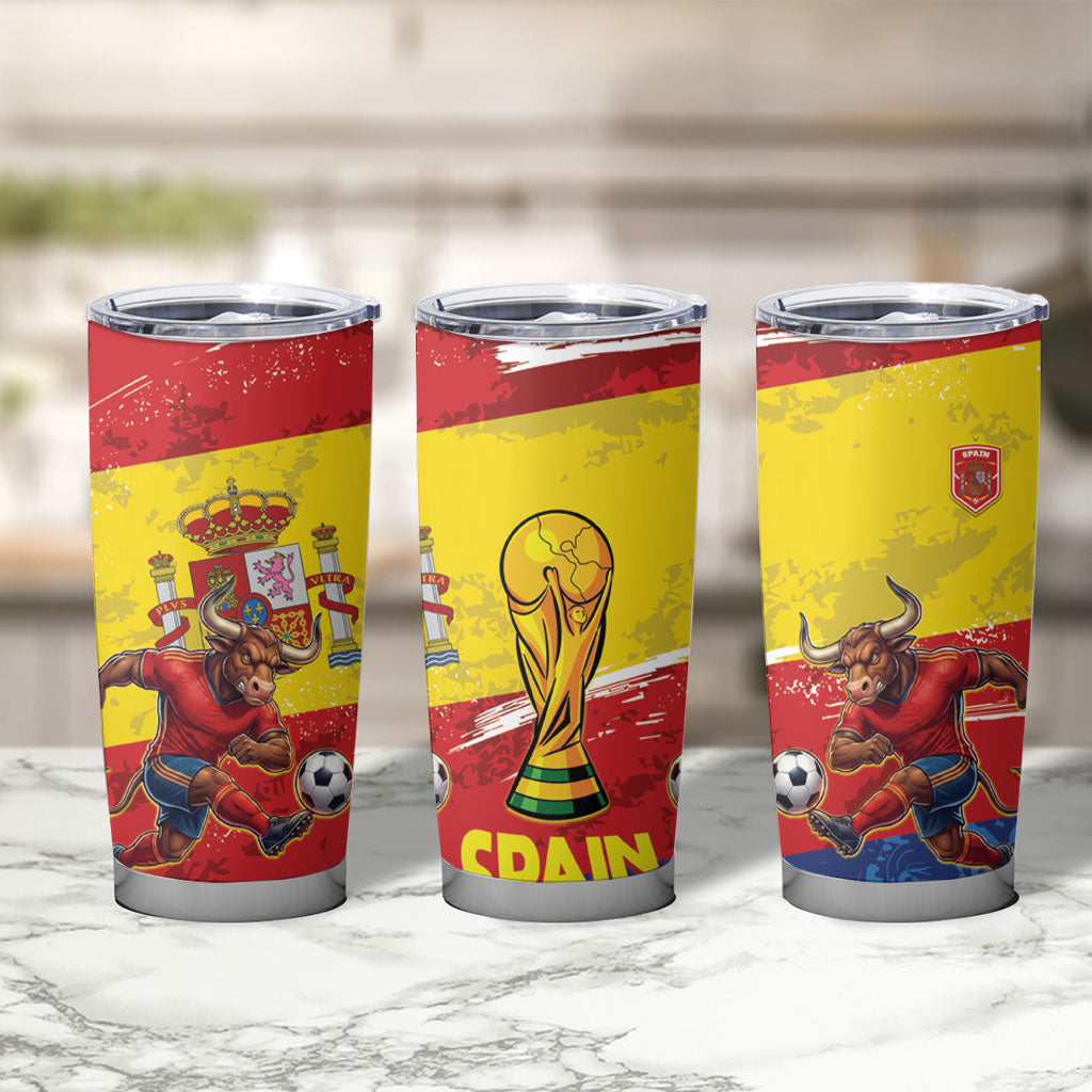 Spain National Football Tumbler Cup Spanish Bull Trophy Todos con La Roja