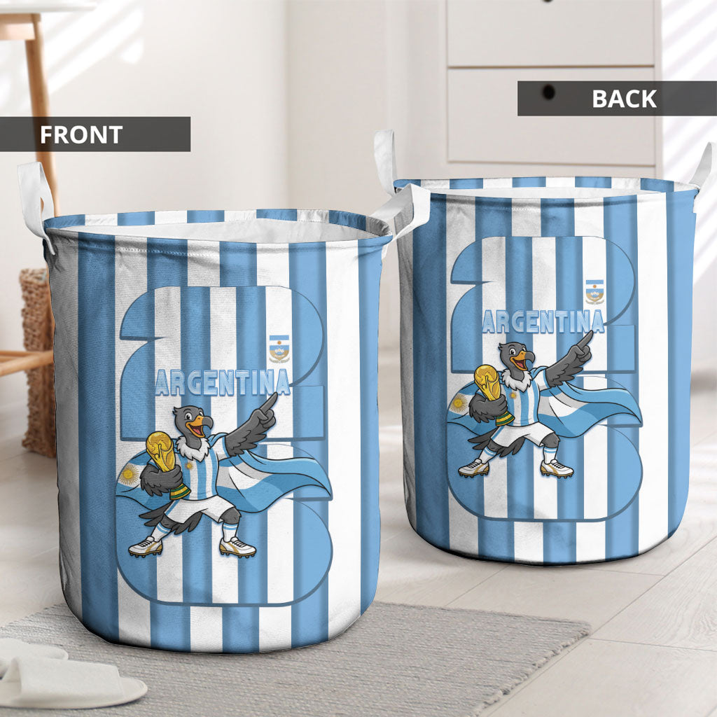 Argentina National Football Laundry Basket Andean Condor Trophy Sporty Style
