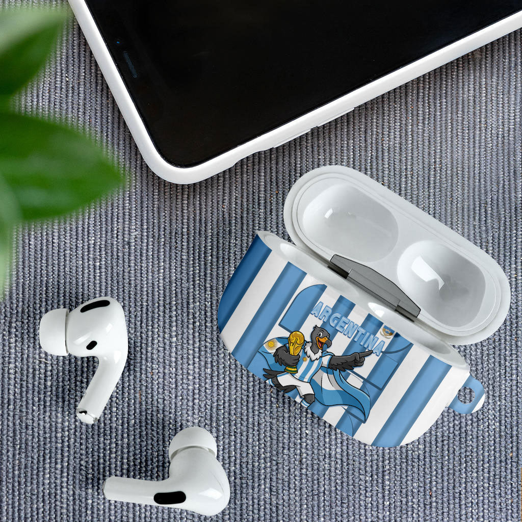 Argentina National Football AirPods Case Andean Condor Trophy Sporty Style