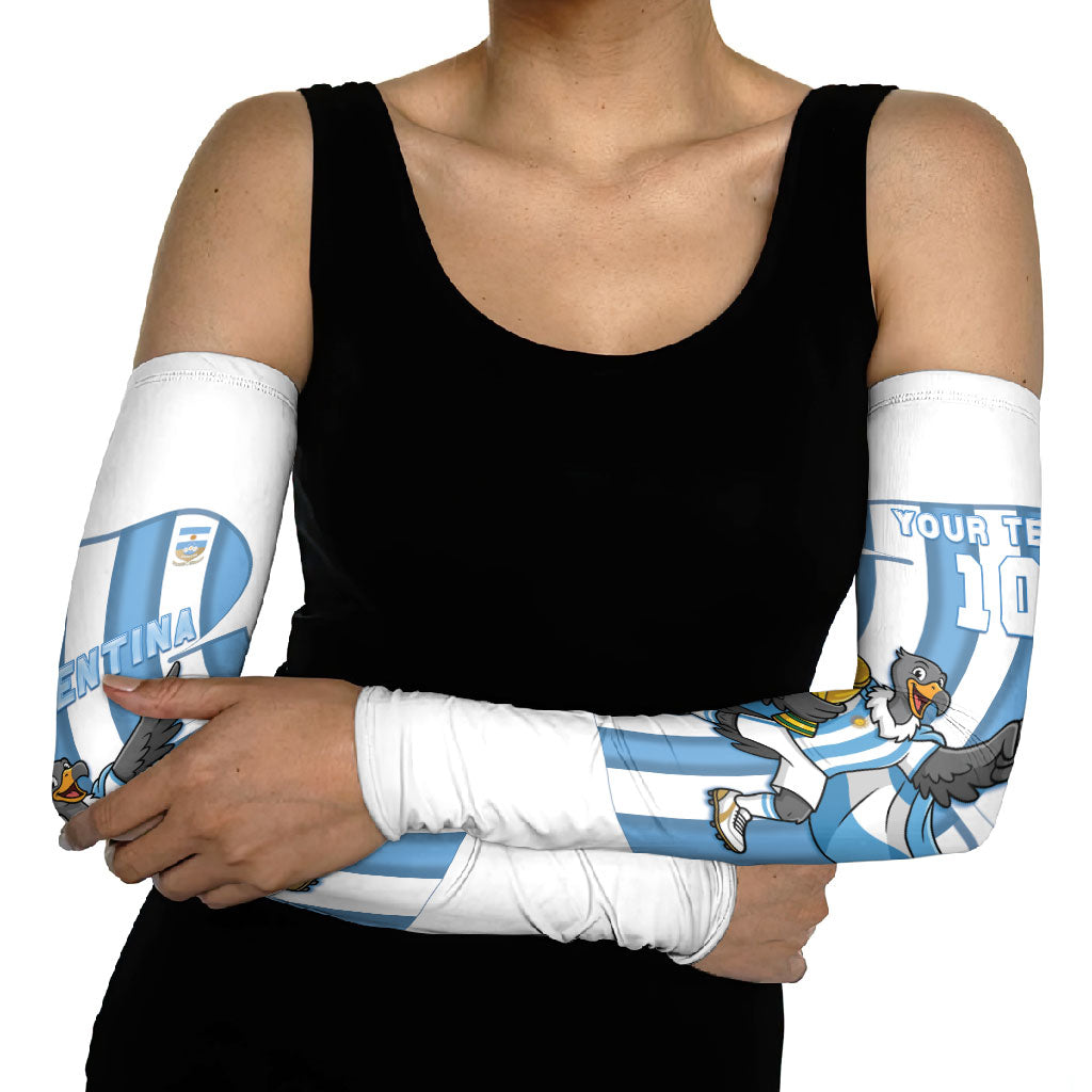 Argentina National Football Custom Arm Sleeves Andean Condor Trophy Sporty Style