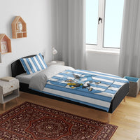 Argentina National Football Bedding Set Andean Condor Trophy Sporty Style