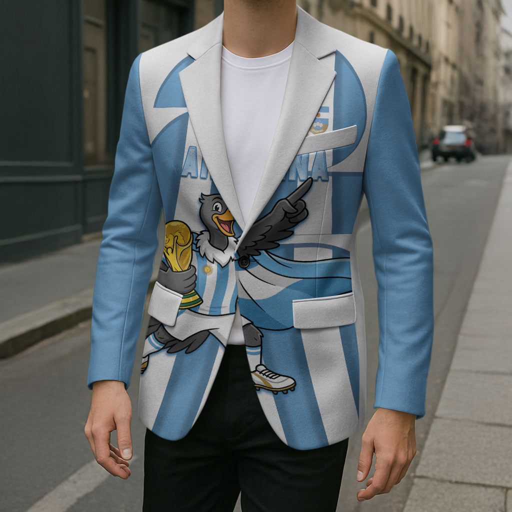 Argentina National Football Custom Blazer Andean Condor Trophy Sporty Style