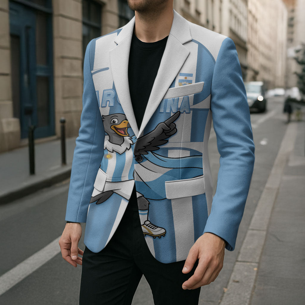 Argentina National Football Custom Blazer Andean Condor Trophy Sporty Style
