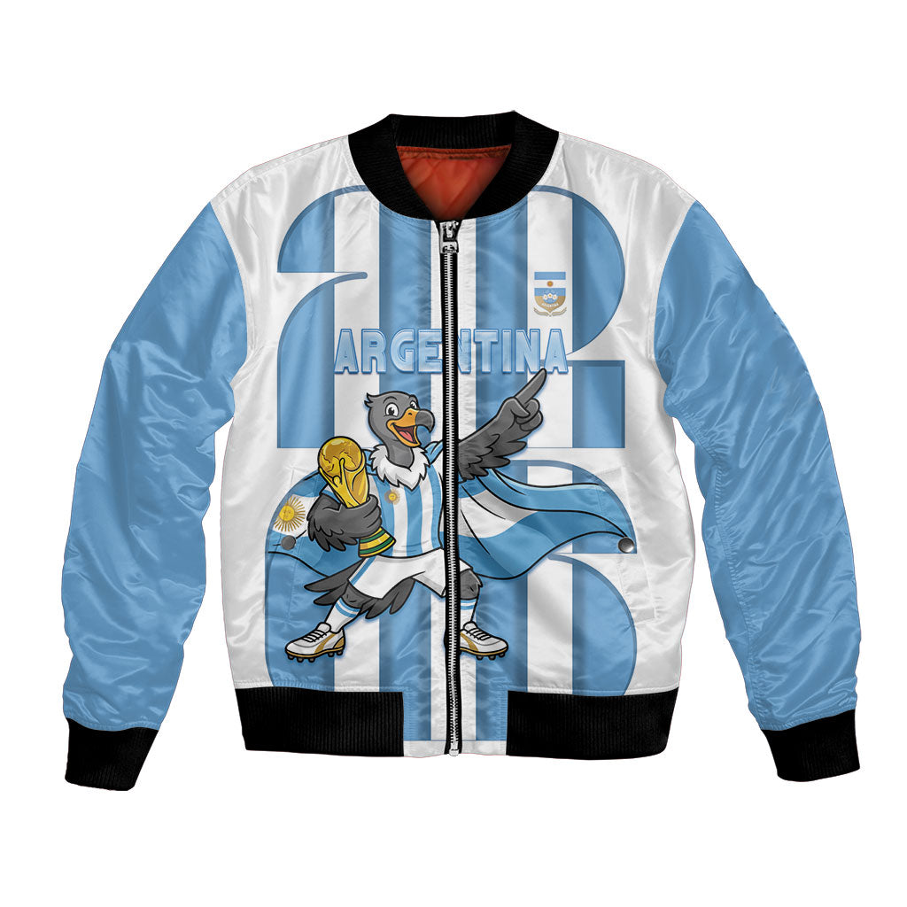 Argentina National Football Custom Bomber Jacket Andean Condor Trophy Sporty Style