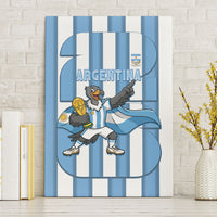 Argentina National Football Canvas Wall Art Andean Condor Trophy Sporty Style