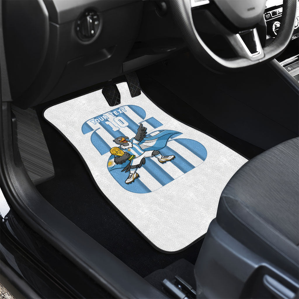 Argentina National Football Custom Car Mats Andean Condor Trophy Sporty Style