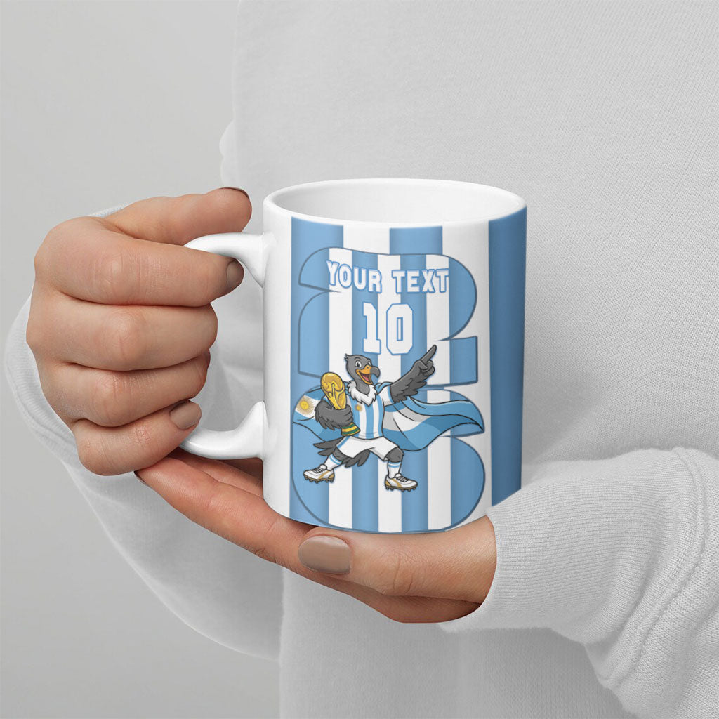 Argentina National Football Custom Ceramic Mug Andean Condor Trophy Sporty Style