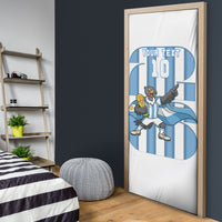 Argentina National Football Custom Door Cover Andean Condor Trophy Sporty Style