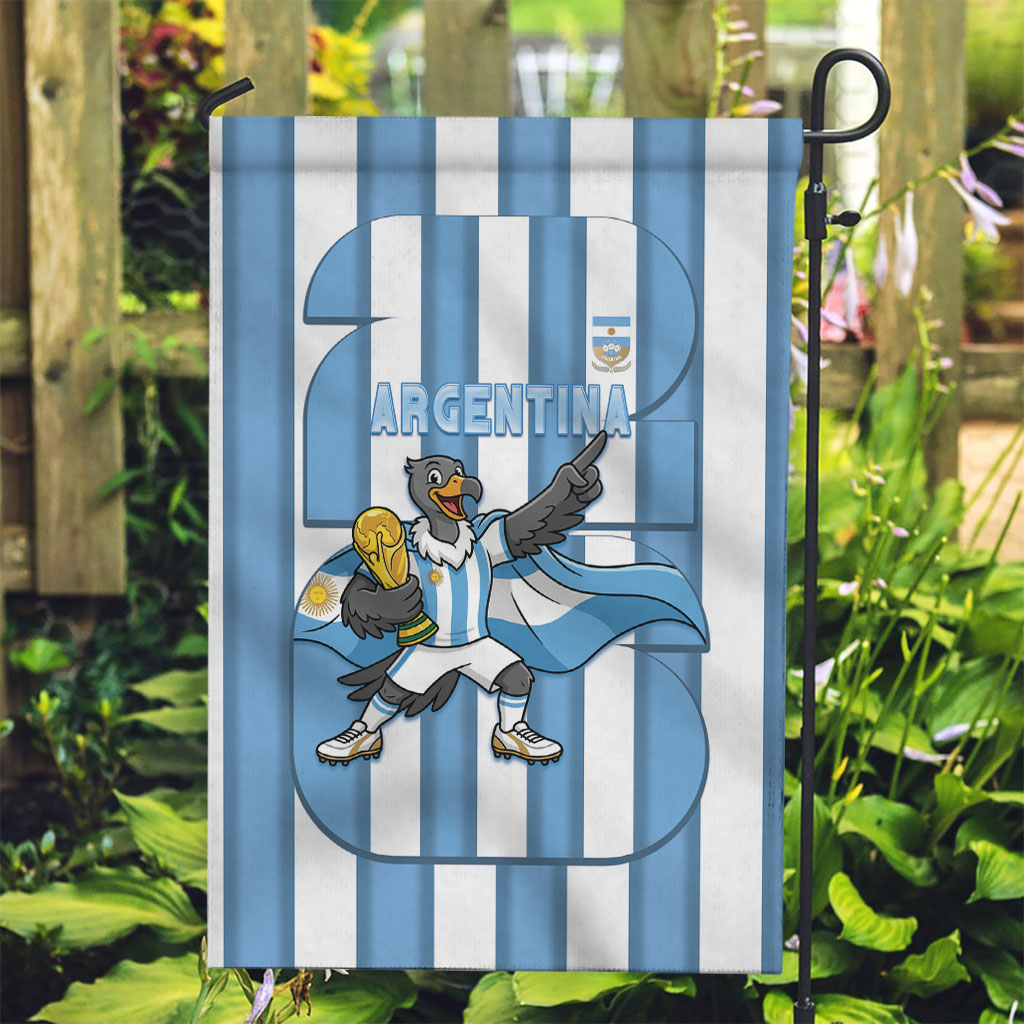 Argentina National Football Garden Flag Andean Condor Trophy Sporty Style