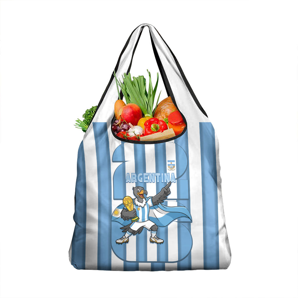 Argentina National Football Grocery Bag Andean Condor Trophy Sporty Style