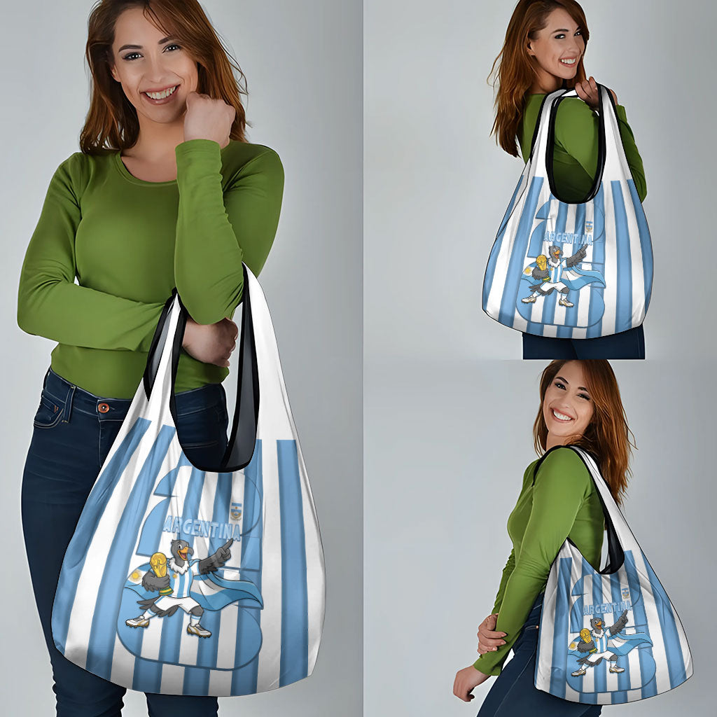 Argentina National Football Grocery Bag Andean Condor Trophy Sporty Style
