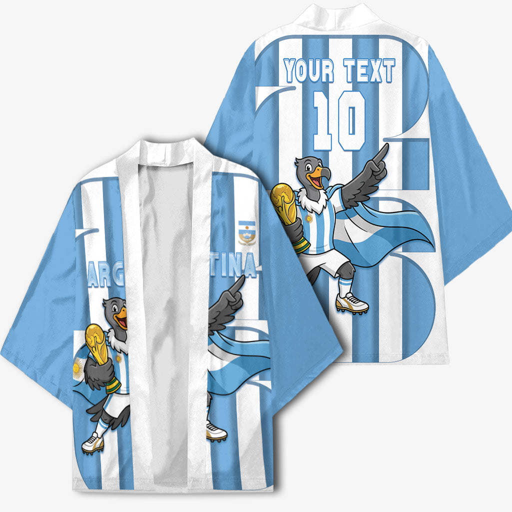Argentina National Football Custom Kimono Andean Condor Trophy Sporty Style