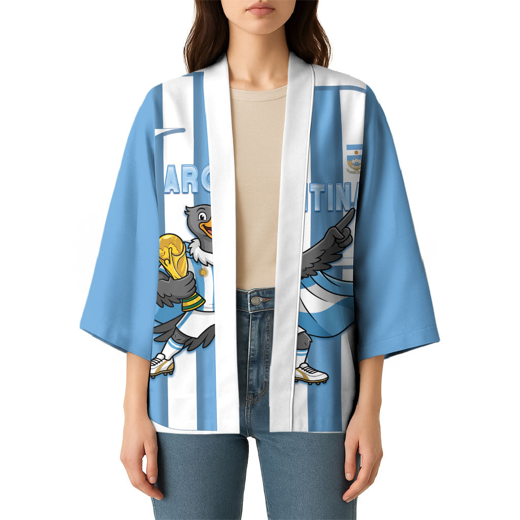 Argentina National Football Custom Kimono Andean Condor Trophy Sporty Style