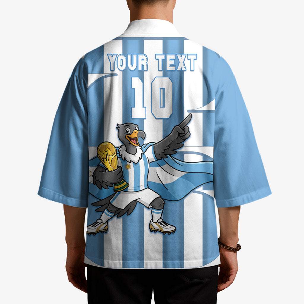 Argentina National Football Custom Kimono Andean Condor Trophy Sporty Style