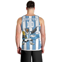 Argentina National Football Custom Men Tank Top Andean Condor Trophy Sporty Style