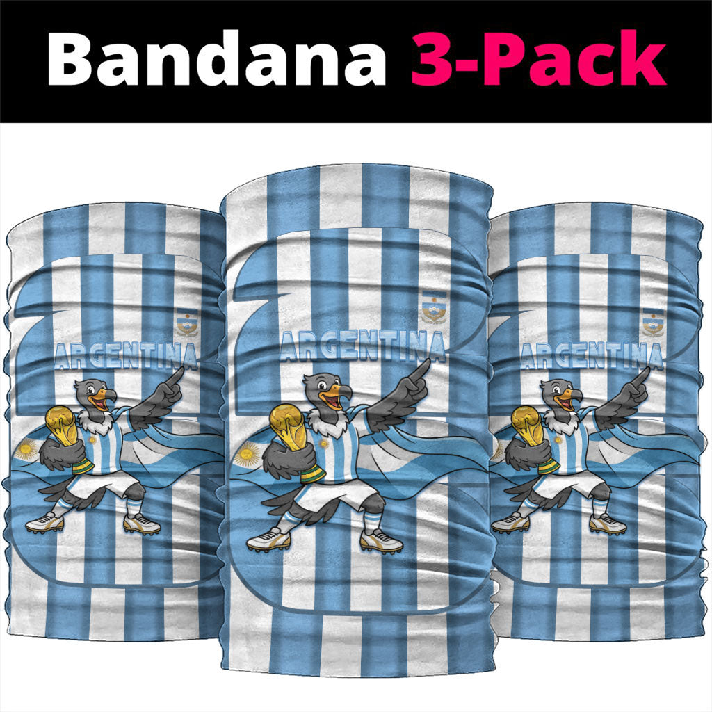 Argentina National Football Neck Gaiter Andean Condor Trophy Sporty Style