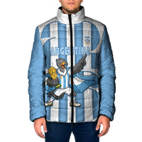 Argentina National Football Custom Padded Jacket Andean Condor Trophy Sporty Style