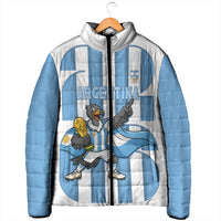Argentina National Football Custom Padded Jacket Andean Condor Trophy Sporty Style