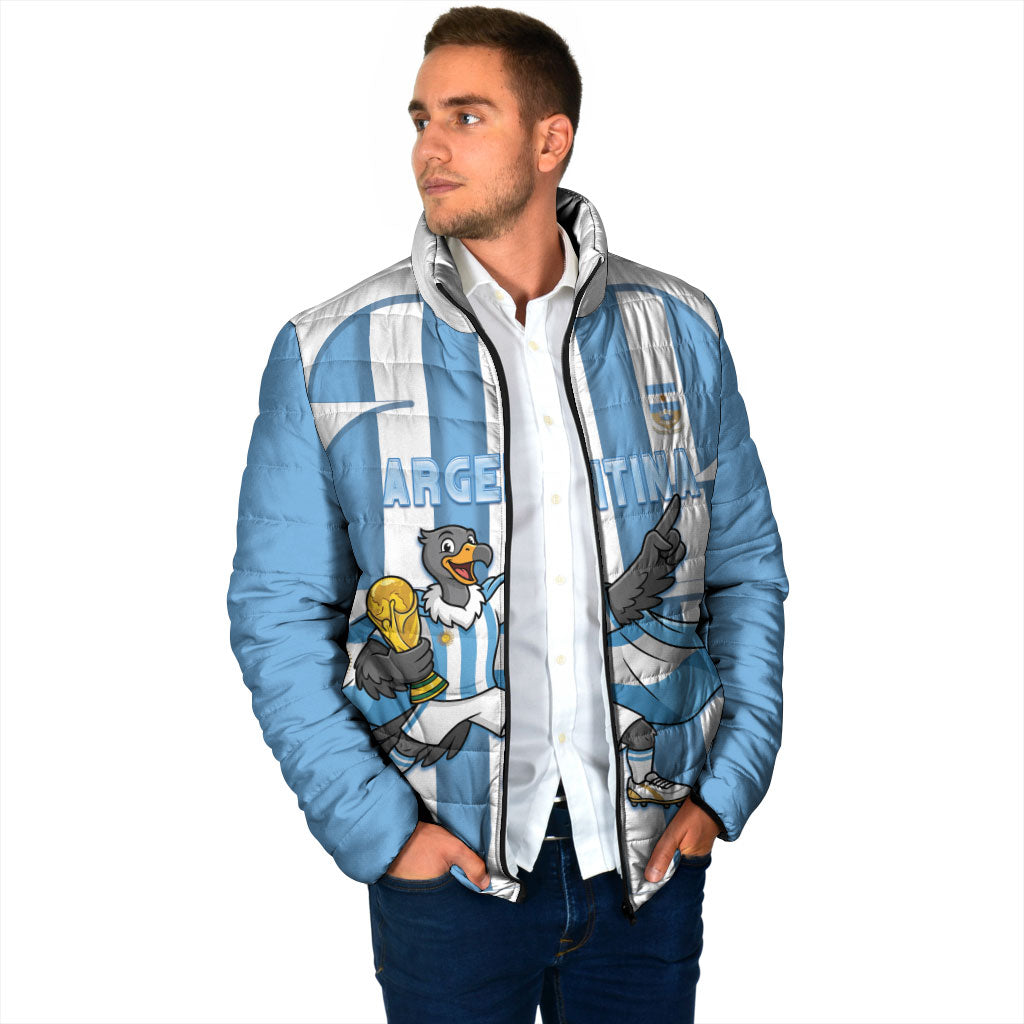Argentina National Football Custom Padded Jacket Andean Condor Trophy Sporty Style