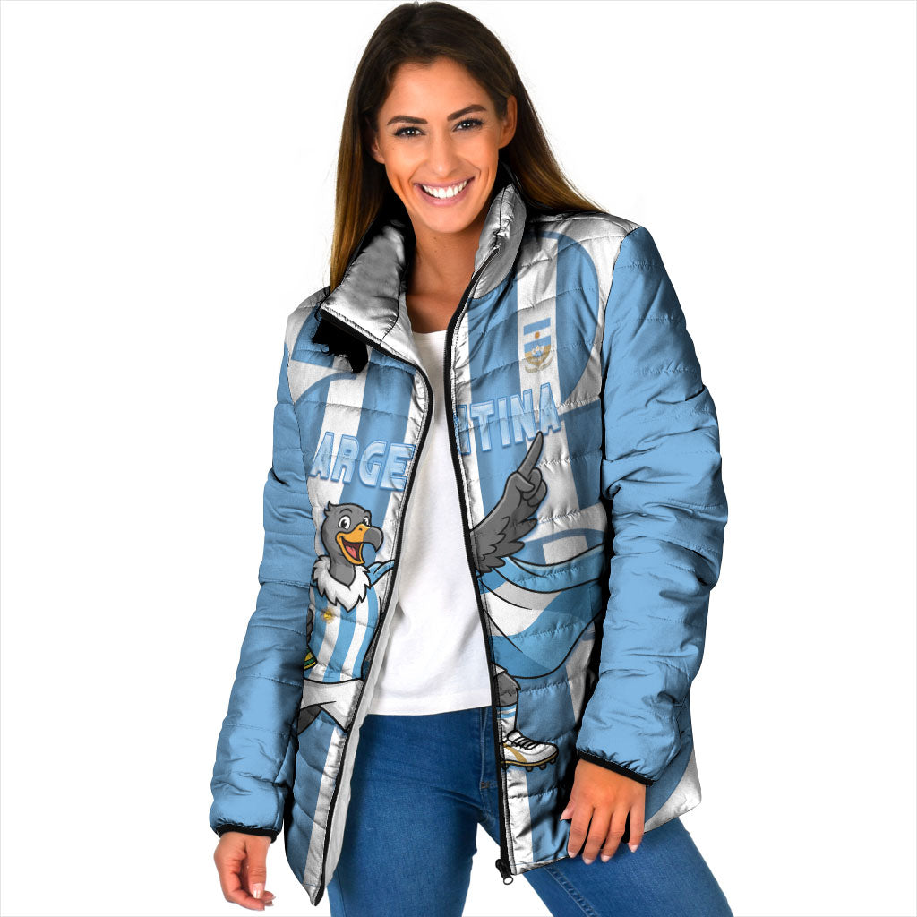 Argentina National Football Custom Padded Jacket Andean Condor Trophy Sporty Style
