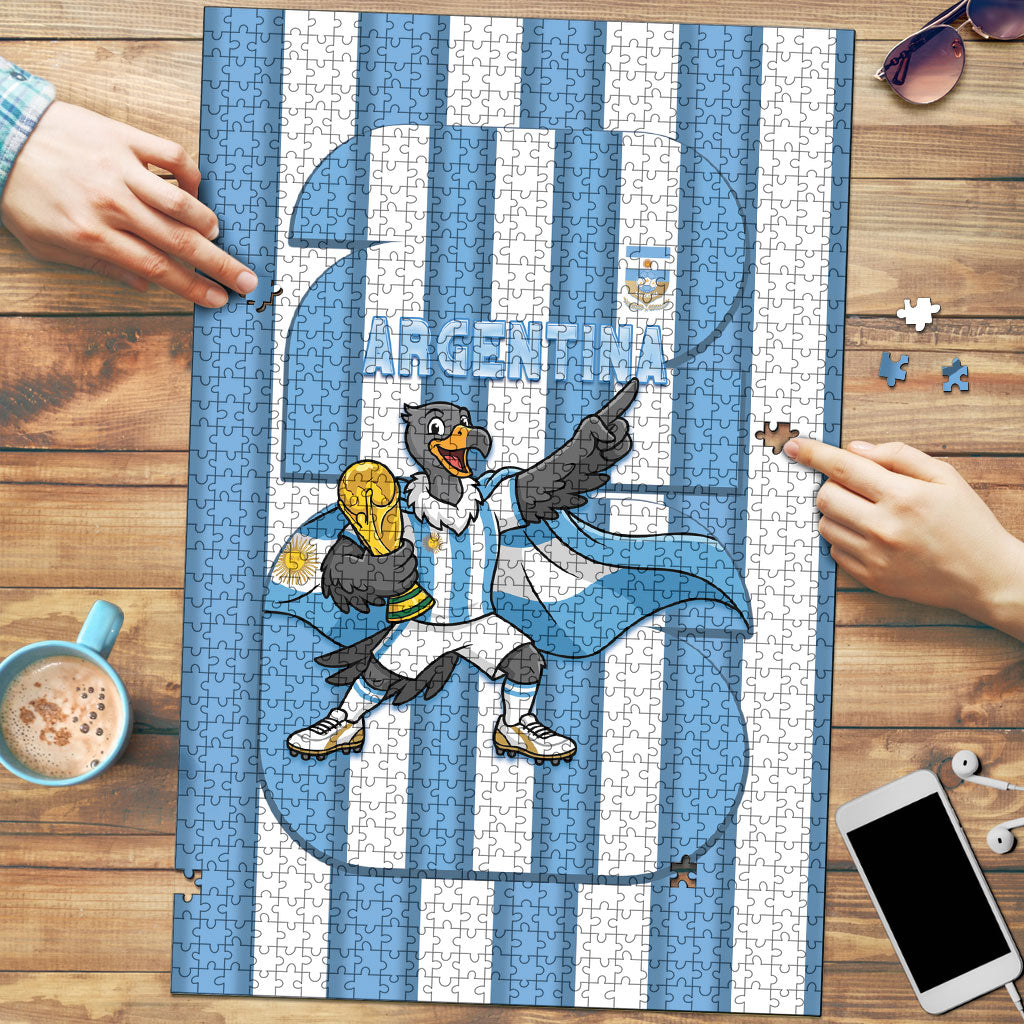 Argentina National Football Puzzle Andean Condor Trophy Sporty Style