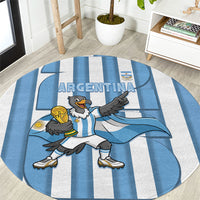 Argentina National Football Round Carpet Andean Condor Trophy Sporty Style