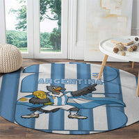 Argentina National Football Round Carpet Andean Condor Trophy Sporty Style