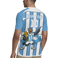Argentina National Football Custom Rugby Jersey Andean Condor Trophy Sporty Style