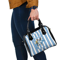 Argentina National Football Shoulder Handbag Andean Condor Trophy Sporty Style
