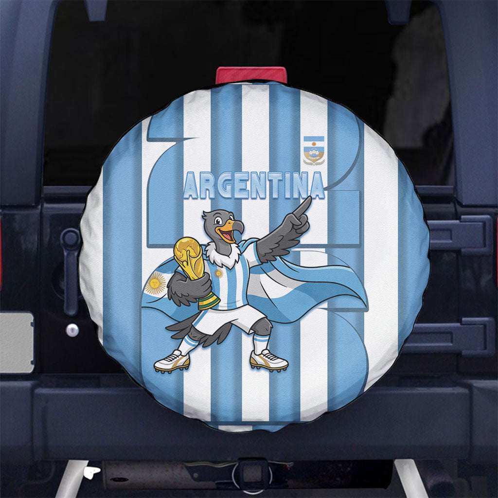 Argentina National Football Spare Tire Cover Andean Condor Trophy Sporty Style