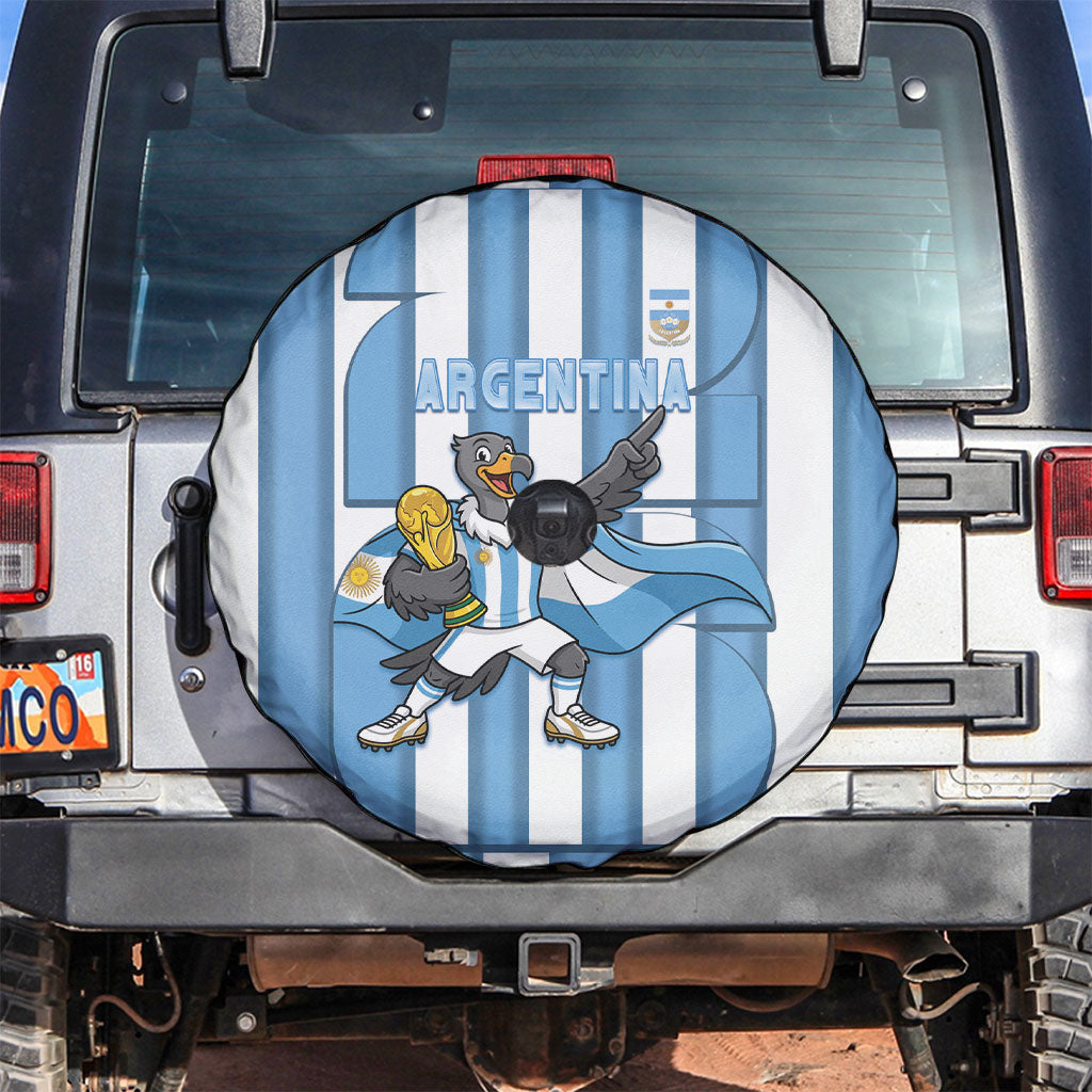 Argentina National Football Spare Tire Cover Andean Condor Trophy Sporty Style