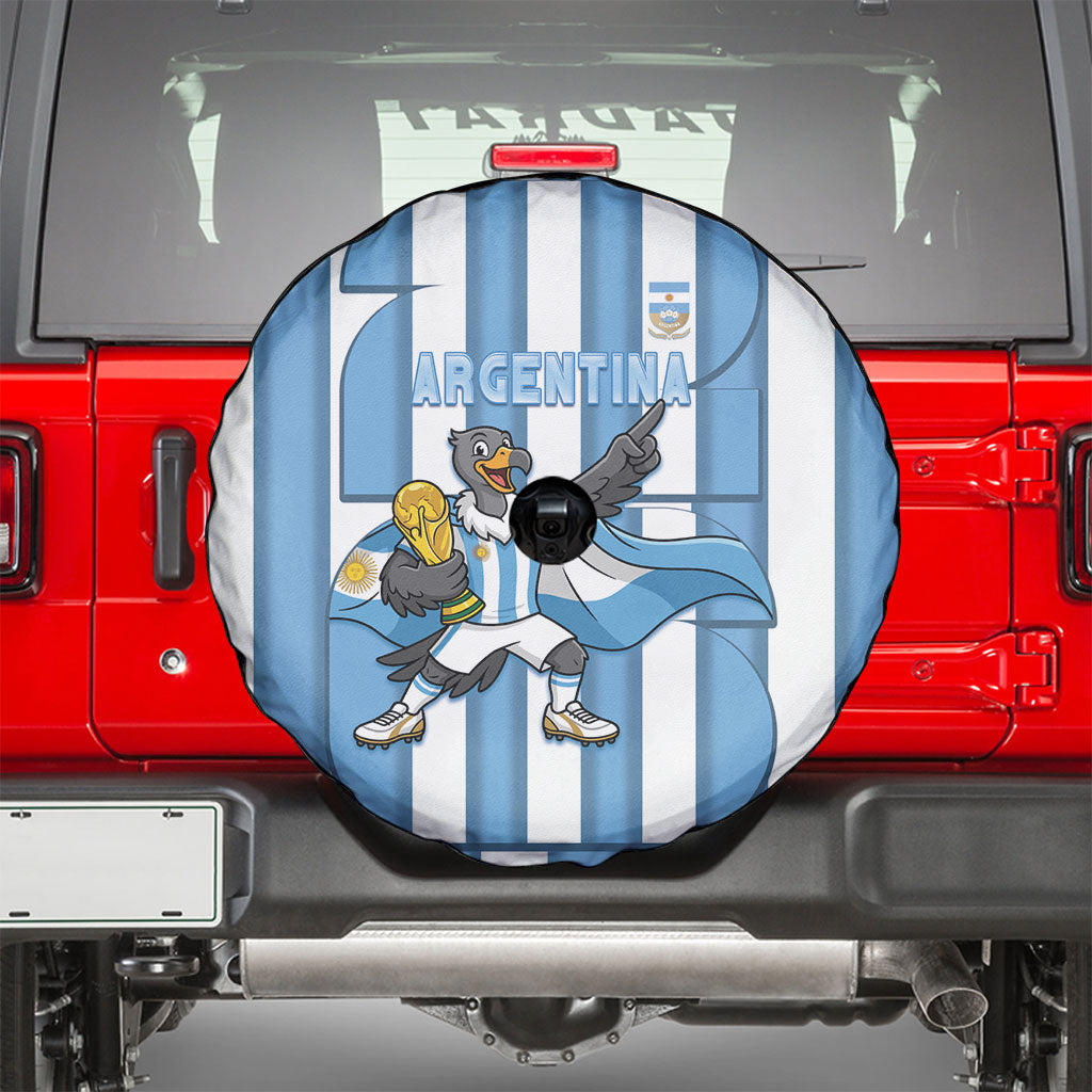 Argentina National Football Spare Tire Cover Andean Condor Trophy Sporty Style
