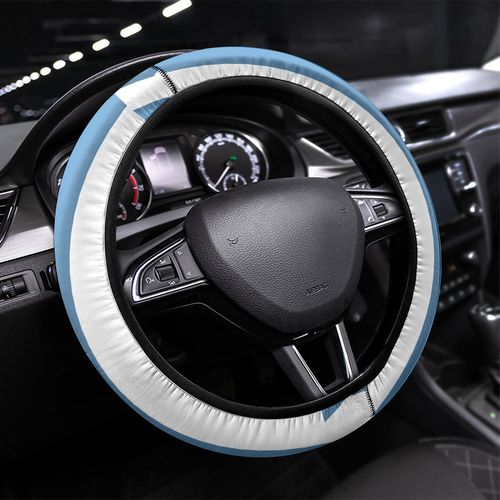 Argentina National Football Steering Wheel Cover Andean Condor Trophy Sporty Style