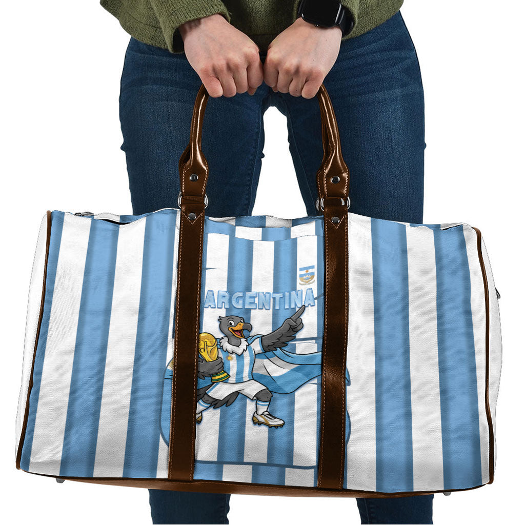 Argentina National Football Travel Bag Andean Condor Trophy Sporty Style